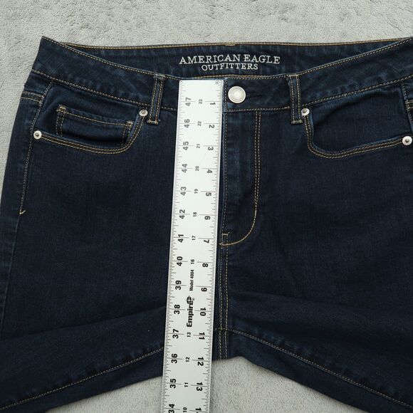 American Eagle Jeans Women's Size 33 Blue High-Rise Skinny Denim 29" Inseam - Picture 9 of 16